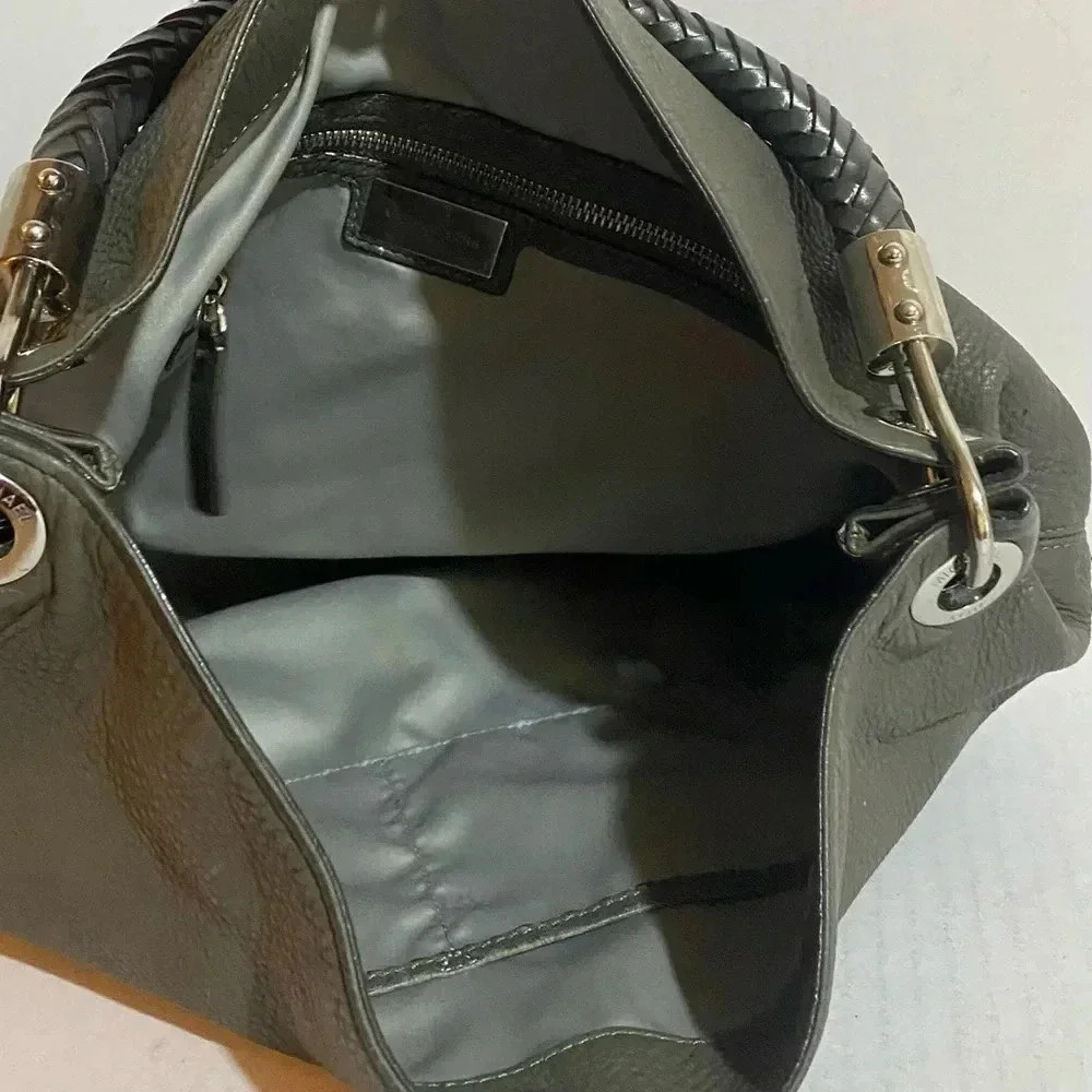 Michael kors grey distressed leather hobo/ shoulder handbag - Picture 9 of 15